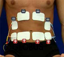 Eabdominal 10 Electroestimulacion Abdominal, Como colocar los electrodos en el abdomen