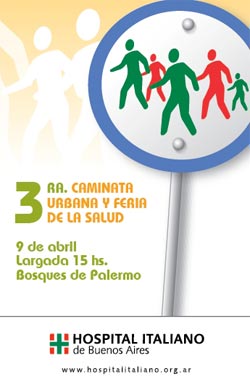 3 caminata salud 3º Caminata urbana y Feria de la Salud del Hospital Italiano