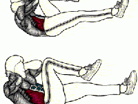 Rotacion del tronco hacia la rodilla