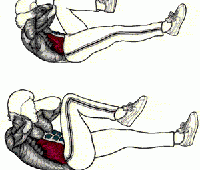 Rotacion del tronco hacia la rodilla