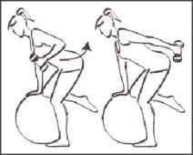 Rutina para Brazos con Fit Ball