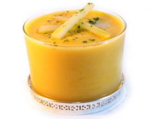 Crema de calabaza y queso
