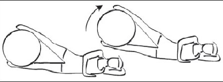 Ejercicio para aductores con pelota suiza (fit ball)
