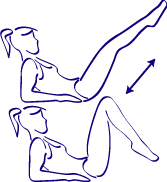 Ejercicios para los abdominales inferiores